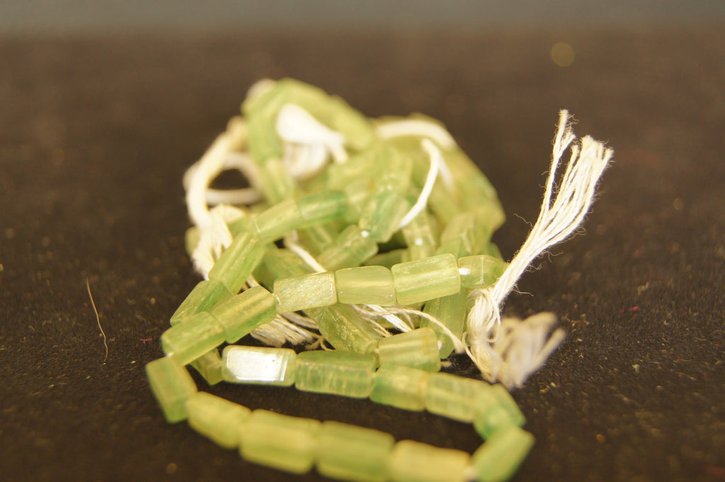 Bead, new jade (dyed), green, 6x3mm tube - C grade, Mohs hardness 2-12 to 6 - $0.50 per 2pc