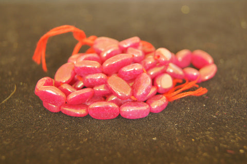 Bead, porcelain, glossy opaque red medium chip 10mm tube - $0.50 per 3pc