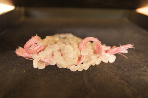 Bead, rose quartz (natural dyed), large chip, 60mm x 40mm Mohs hardness - $0.50 per 3pc