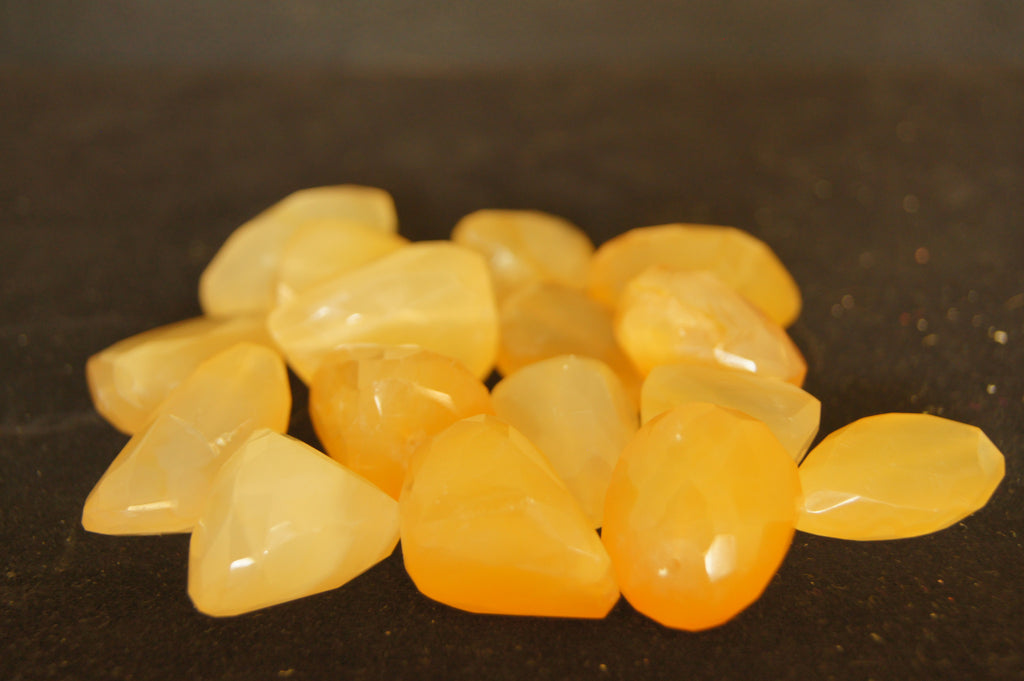Bead, sunstone (natural), hand-cut irregular C grade, Mohs hardness 6 to 12 - Ave size 2.5cm x 1cm- $0.50 per pc