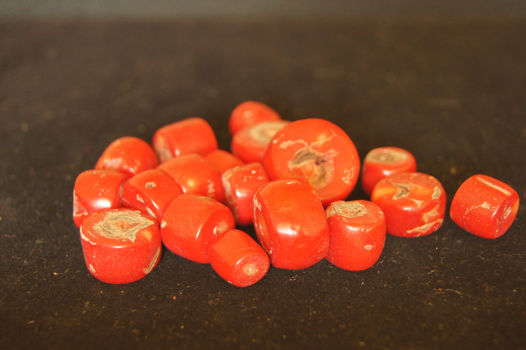 Bead, turquoise (imitation), red, small chip and small to large pebble - small(1cm all round),(1.5cm all round) - $0.50 per pc