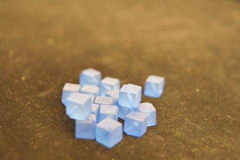 Matt Blue 0.5cm cube - $0.50 for 5 pieces