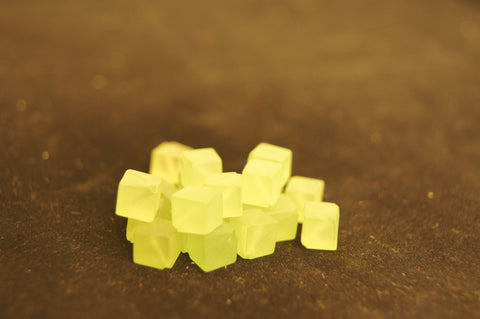 Matt Light Green 0.5cm cube - $0.50 for 5 pieces