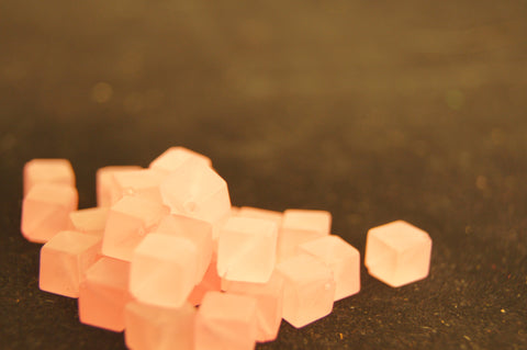 Matt Pink 0.5cm cube - $0.50 for 5 pieces