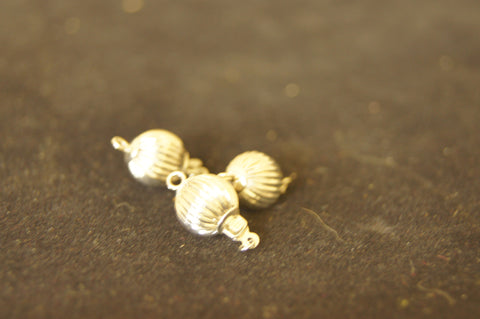 Filler, Antiqued silver-finished pewter (zinc-based alloy) 10mm x 10mm - chinese lantern - $0.50 per pc