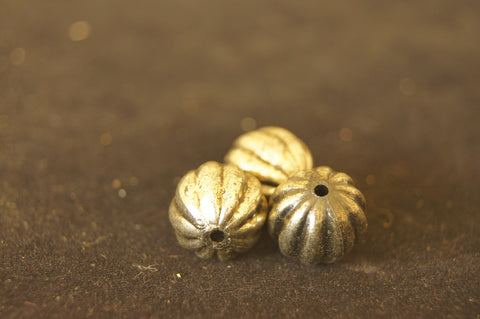 Filler, Antiqued silver-finished pewter (zinc-based alloy) 10mm x 10mm Chinese Lanter - Vertical-cut facet - $0.50 per pc