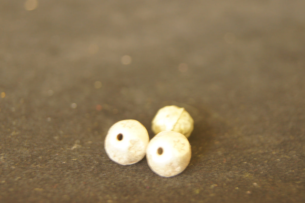 Filler, Antiqued silver-finished pewter (zinc-based alloy) 20mm x 10mm Multifacet ball-shaped - $0.50 per pc