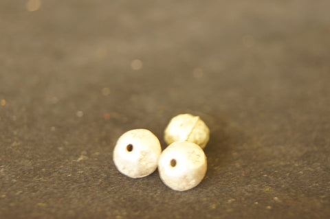 Filler, Antiqued silver-finished pewter (zinc-based alloy) 20mm x 10mm Multifacet ball-shaped - $0.50 per pc