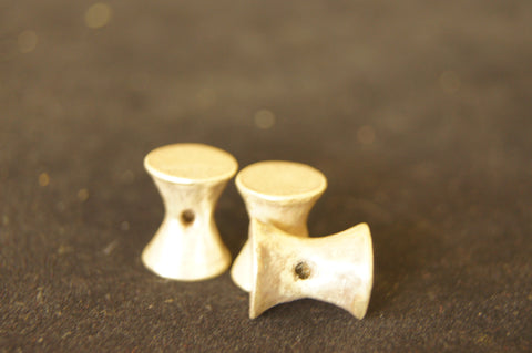 Filler, Antiqued silver-finished pewter (zinc-based alloy) 20mm x 10mm Stool-shaped (Centered) - $0.50 per pc