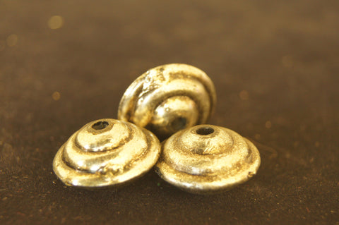 Filler, Antiqued silver-finished pewter (zinc-based alloy) 20mm x 10mm Top spin - shaped  - $0.50 per pc